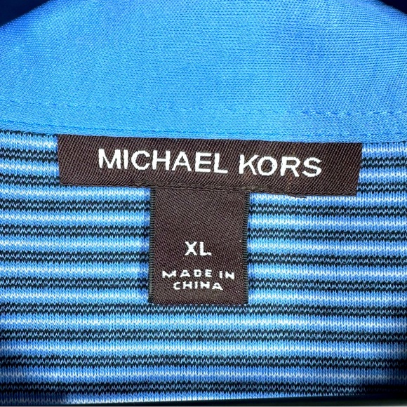 Michael Kors Striped Polo XL EUC - Picture 2 of 5